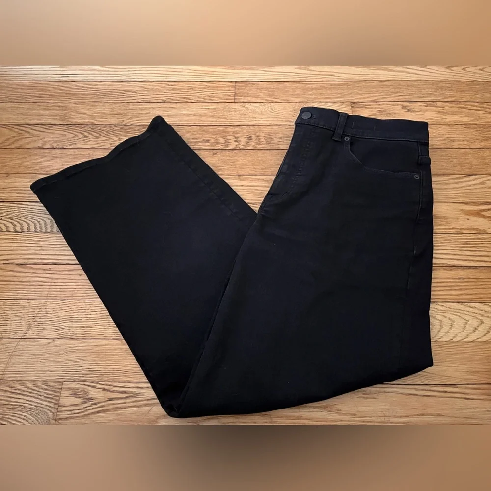 Madewell Perfect Vintage Wide Leg Jeans Size 30 Black - Picture 2 of 8